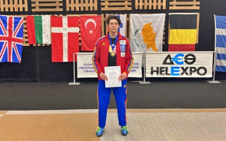 Scrimă | Medalie de bronz pentru sătmăreanul Marton Mezinger la Circuitul European al Cadeților (Salonic)
